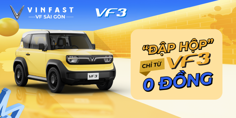 “ĐẬP HỘP” VF 3 CHỈ TỪ 0 ĐỒNG⁉️